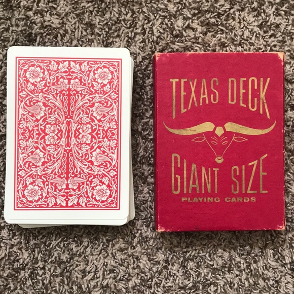 Arrco Playing Card Co. Other - Vintage Texas Deck Giant Size Jumbo playing cards